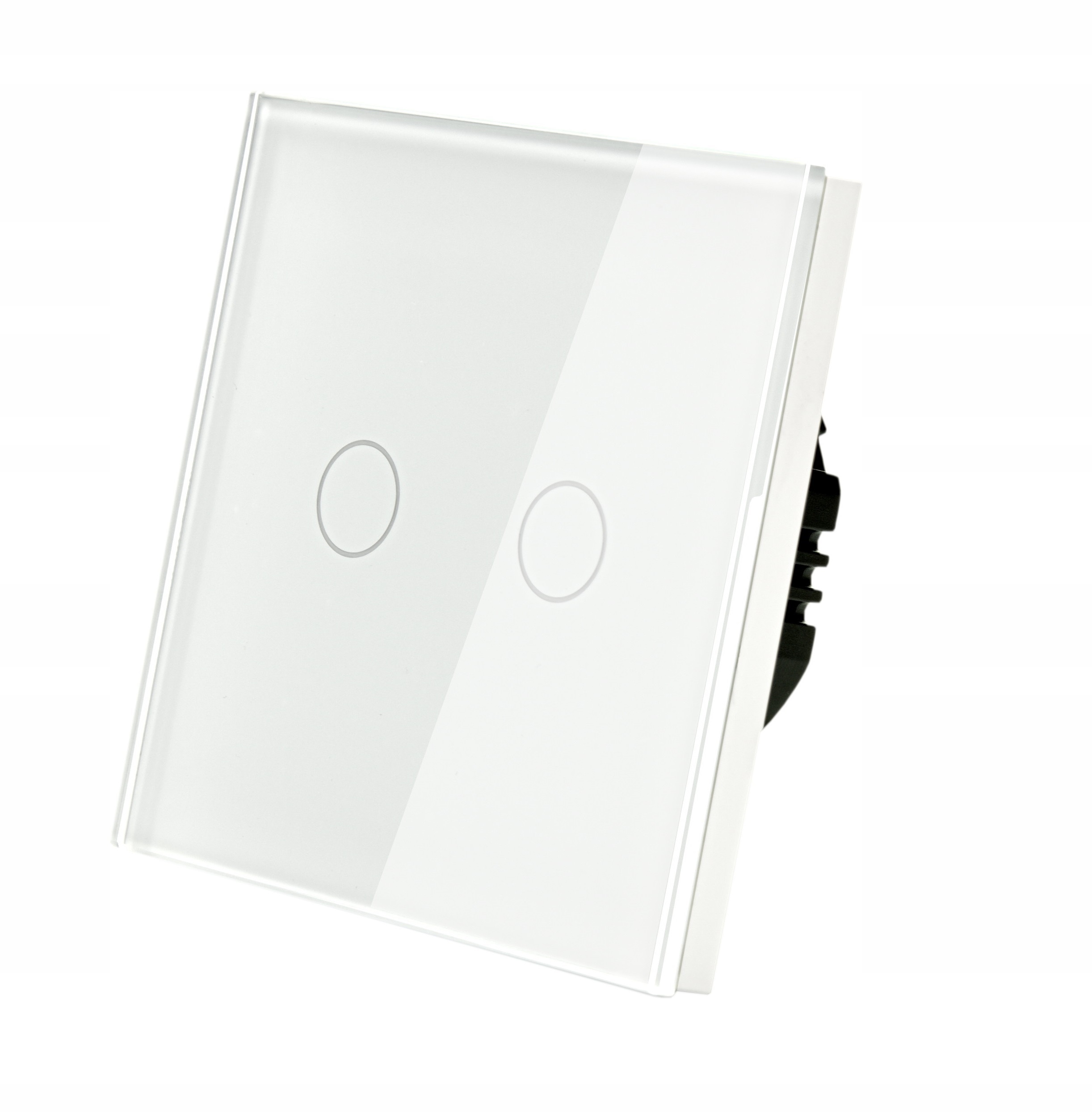 Dvojitý dotykový spínač, pod omietku Indual biely MT-2G1-86-W